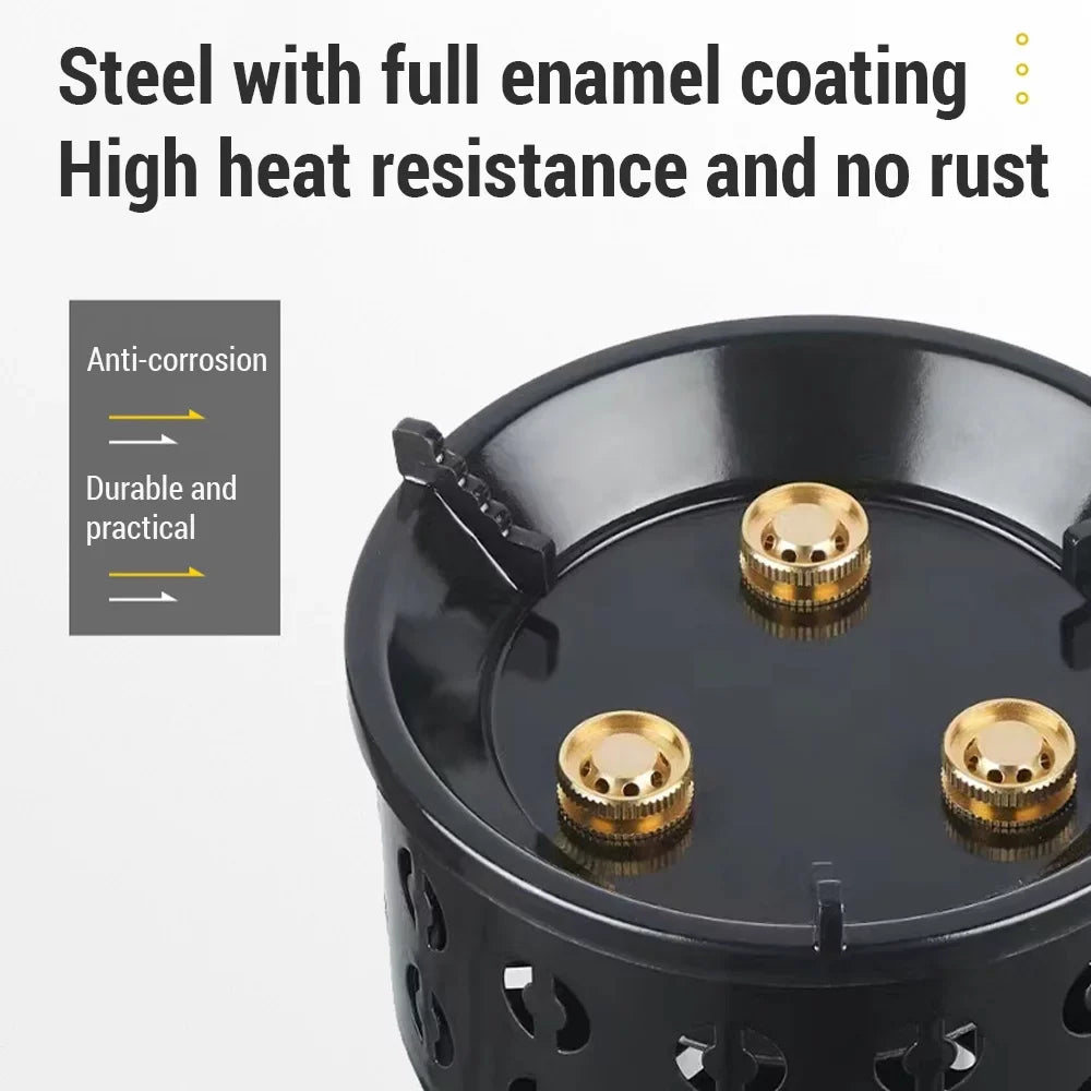 Anself Lightweight Portable Stove Optimal for Camping and Cooking Windproof and Efficient