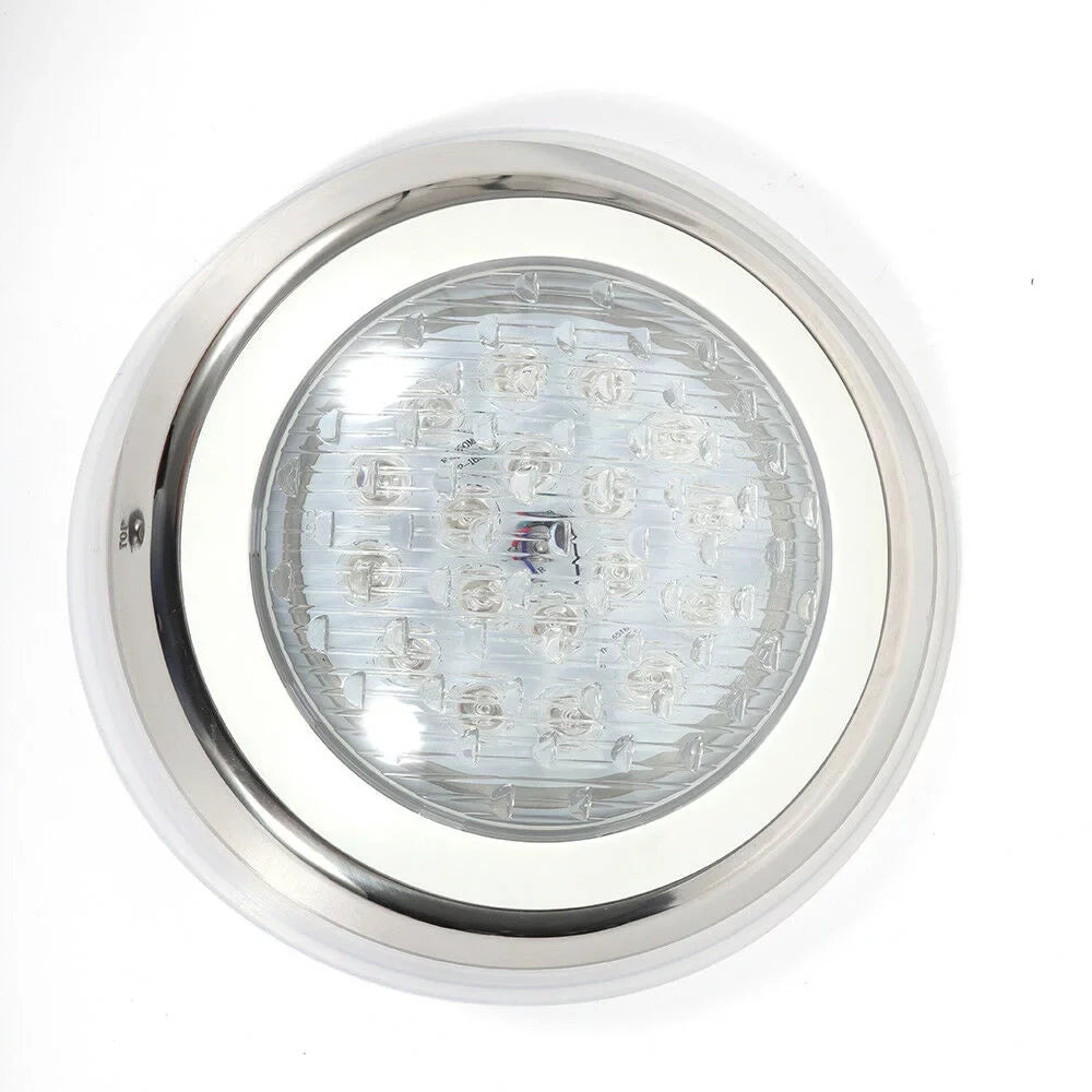 12V 54W RGB Underwater Swimming Pool Light 7 Color-Change LED Lights w/Remote IP68 Waterproof, Stainless Steel