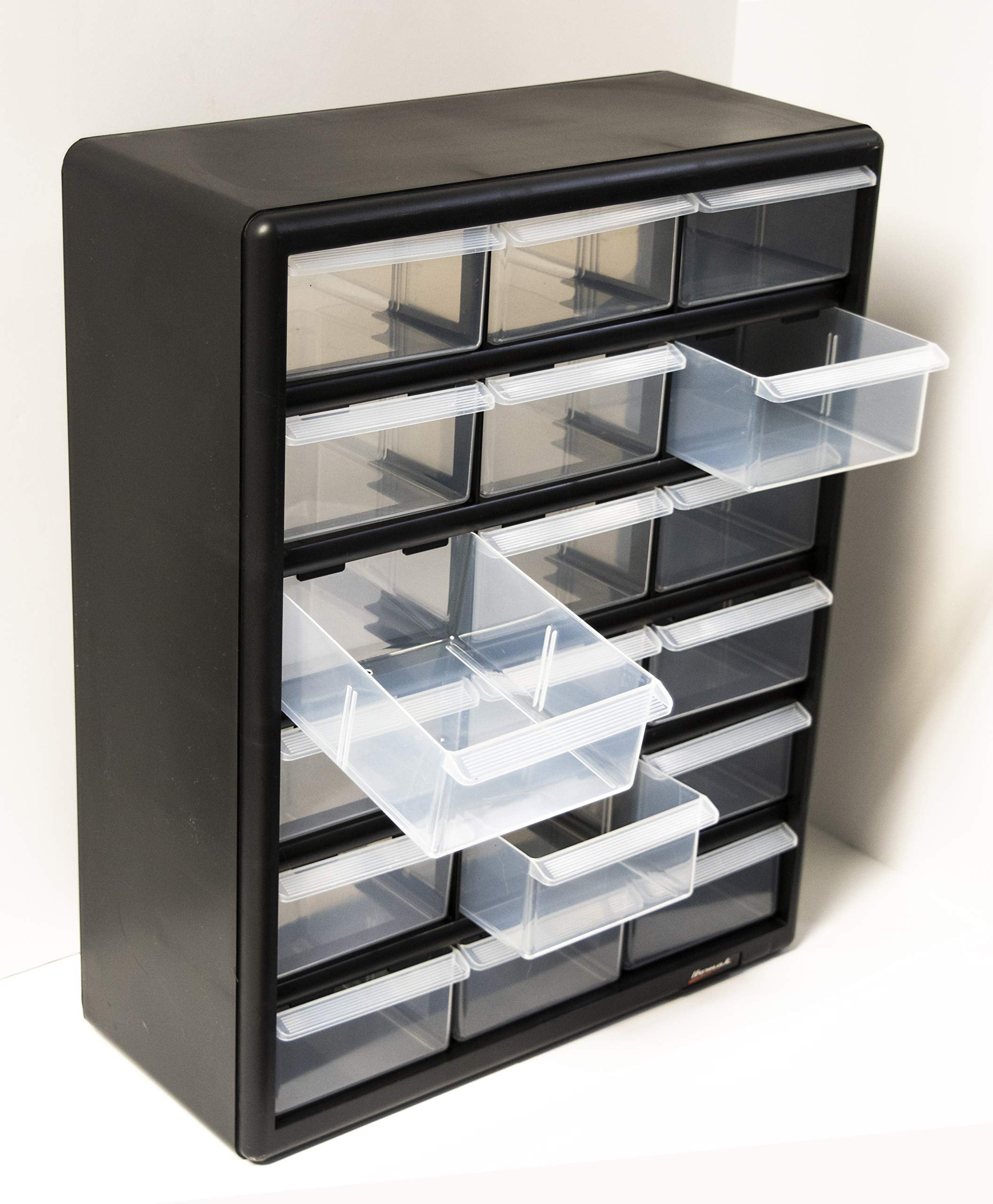 Homak HA01018001 18 Drawer Parts Organizer