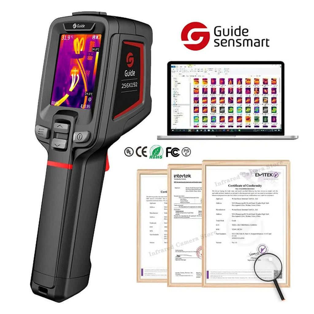 Guide PC210 Thermal Camera Infrared Thermal Imager for PCB Circuit HVAC Inspection Electrical Car Repair Thermographic Camera