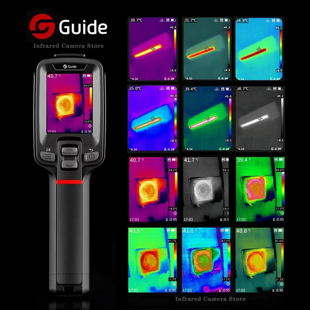 Guide PC210 Thermal Camera Infrared Thermal Imager for PCB Circuit HVAC Inspection Electrical Car Repair Thermographic Camera