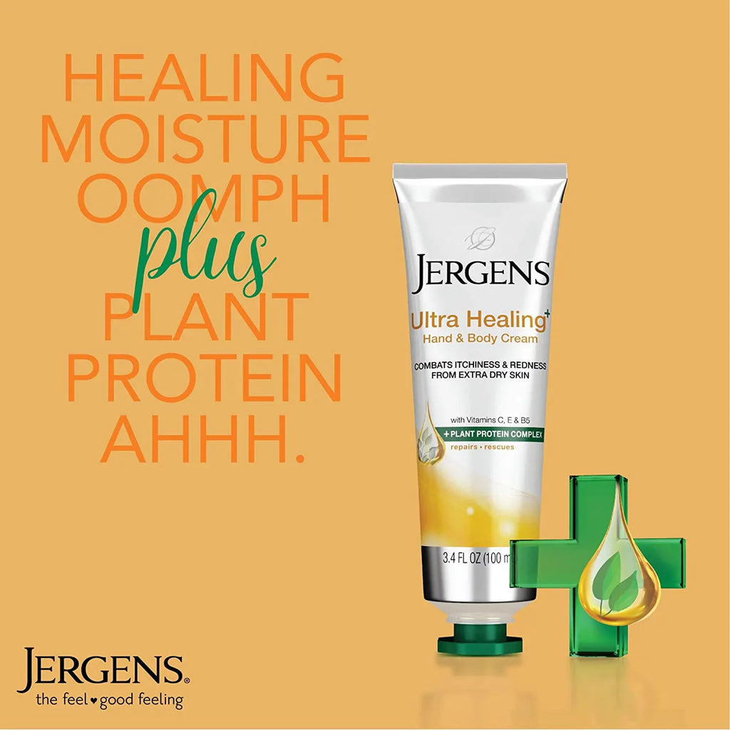 3 Pack Jergens Ultra Healing Extra Dry Skin Moisturizer 3.4 oz