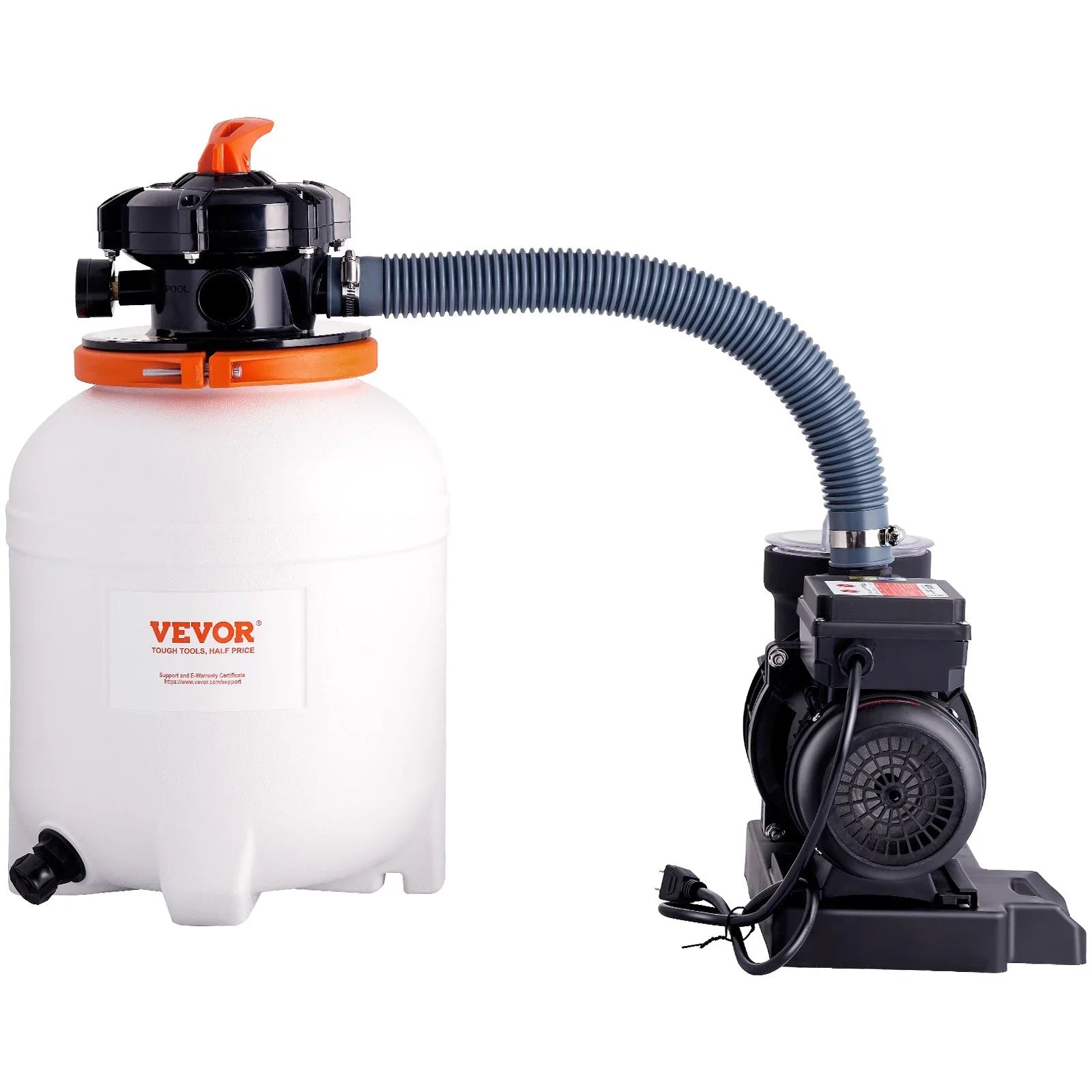 12-Inch 3000 GPH Sand Filter Pump, 1/2 HP, Swimming Pool Pumps System & Filters Combo