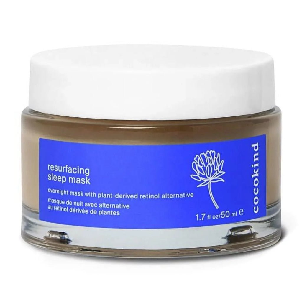 Cocokind Resurfacing Sleep Mask, Retinol Alternative Face Mask and Night Cream with Bakuchiol, Jojoba Oil, and Squalane