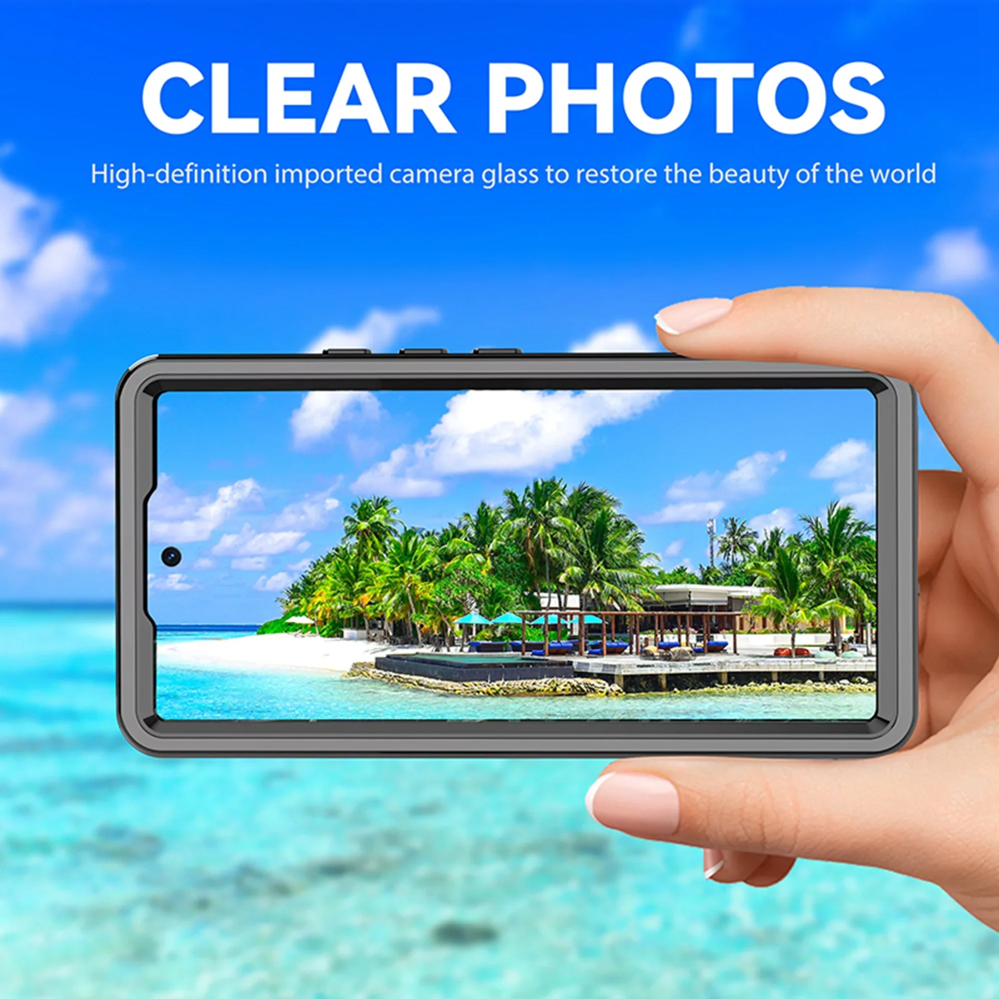 Waterproof Case for Google Pixel 6A, Built-in Screen Protector Full Body Protection Rugged Case Underwater Dustproof Drop Protection Shield for Google Pixel 6a