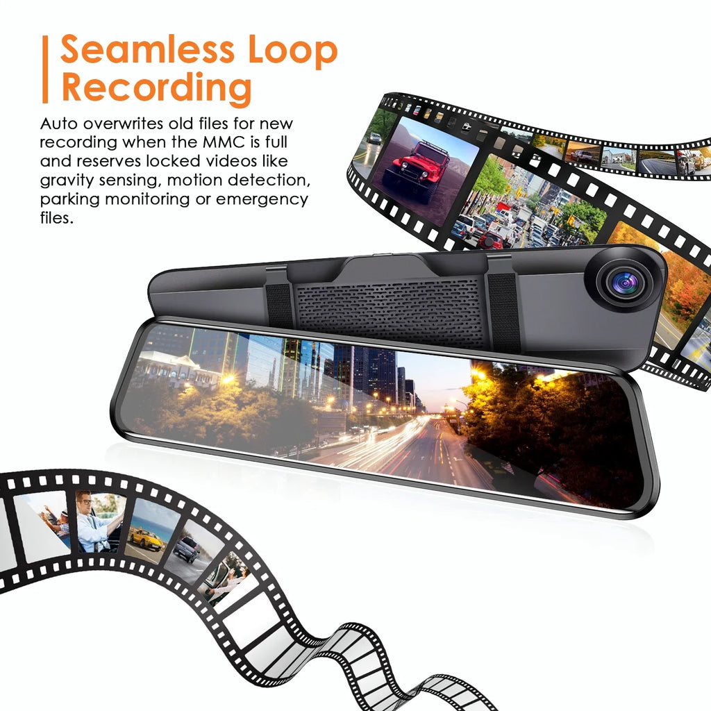 iMounTEK Car DVR 4K HD Dash Cam Dual Lens Recorder 170° Angle Camera with Night Vision, G-Sensor, Parking Monitor