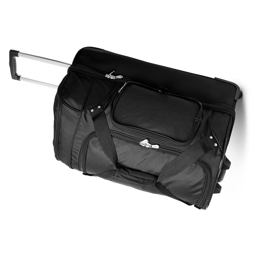 MOJO Ohio State Buckeyes Black 27'' 2-Wheel Drop Bottom Rolling Duffel Bag
