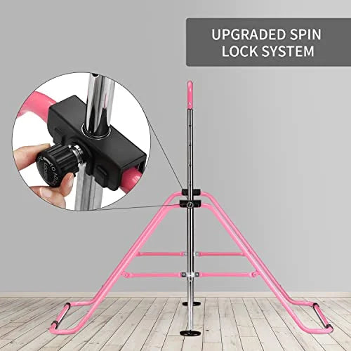 Wesfital Gymnastics Bar Kids, Junior Training Bar, Height Adjustable Horizontal Bars, Folding Gymnastics Bars Tumbling Monkey Bars for Home
