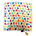 Pre-Owned Fendi Ball Pattern Bandana Women's Scarf Muffler FXT732 Cotton Beige/Multicolor (Good)