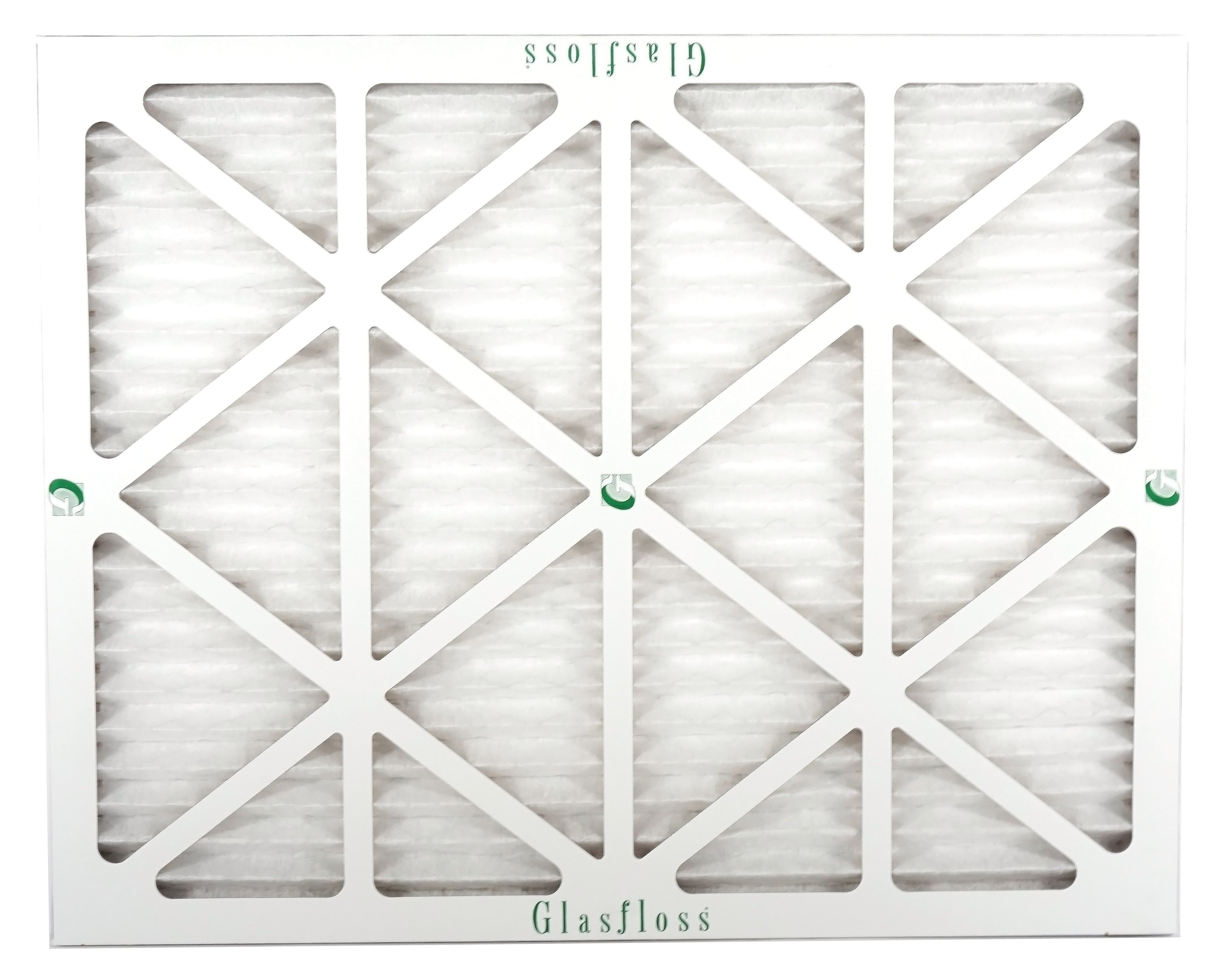 Glasfloss 15x30x1 - MERV 10 -Qty:4 - Furnace Air Filter - Made in USA (Actual Size: 14.5 x 29.5x7/8 inch)