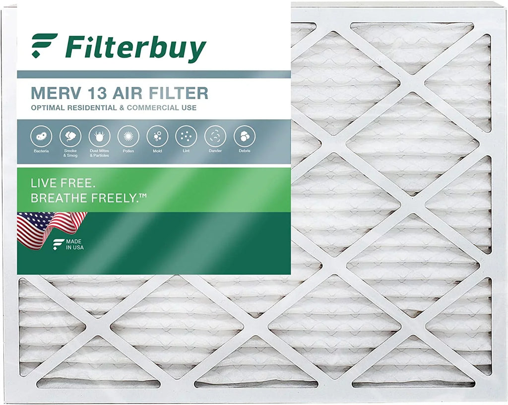 Filterbuy 20x27x1 MERV 13 Pleated HVAC AC Furnace Air Filters (1-Pack)