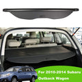 Fit 2010-2014 Subaru Outback Retractable Cargo Coating for 2010 2011 2012 2013 2014 Subaru Outback Manual Tailgate Wagon Accessory Rear Trunk Privacy Shield Shade, Black
