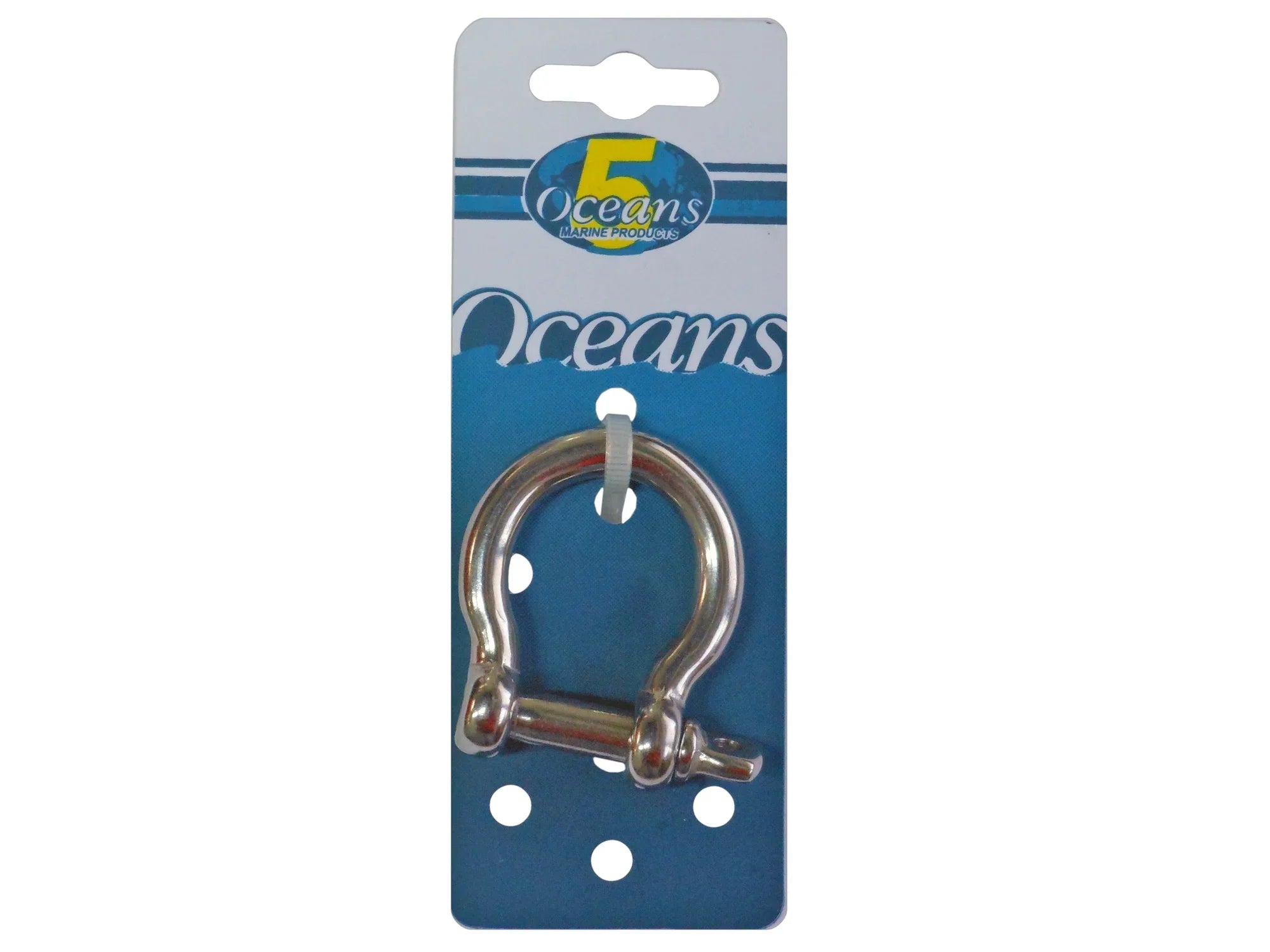 Five Oceans 5/8 Screw Pin Bow Shackles, Stainless Steel Anchor Shackle for Ship Ship FO430