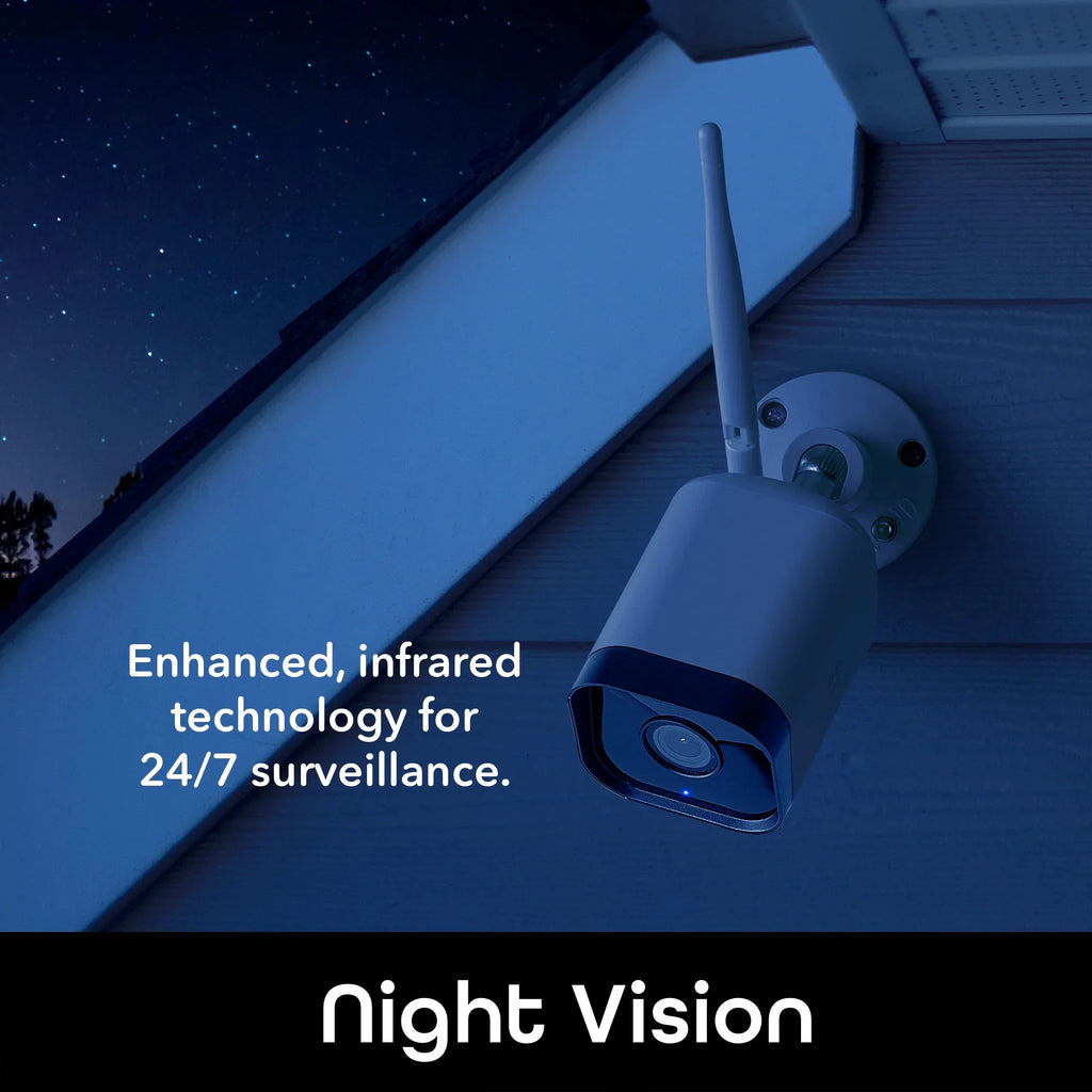 Geeni Hawk 3 1080p HD Smart WiFi Security Camera, Outdoor IP66 Environment 2-Pack (Supports Only 2.4GHz Wi-Fi)