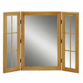 Vintage Vanity Mirror Triple Windowpane Country Pine | Renovator's Supply