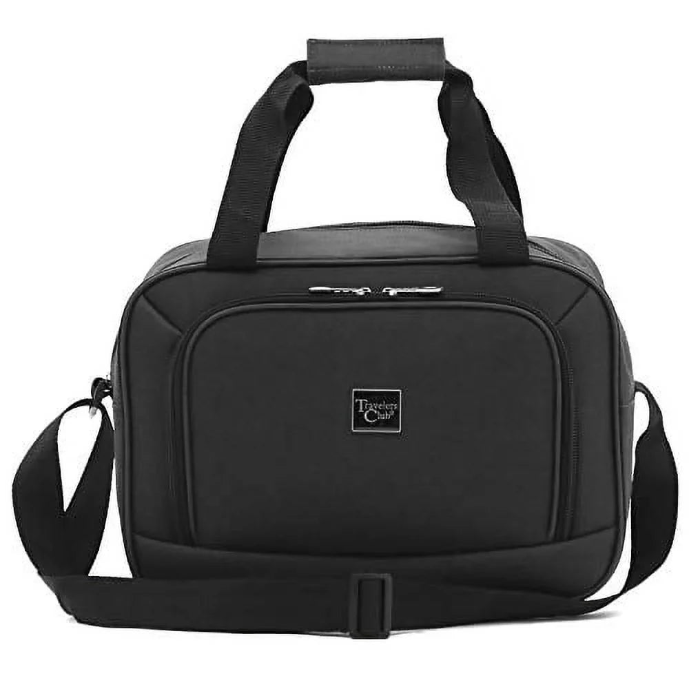 Travelers Club Midtown Hardside 4-Piece Luggage Travel Set, Black