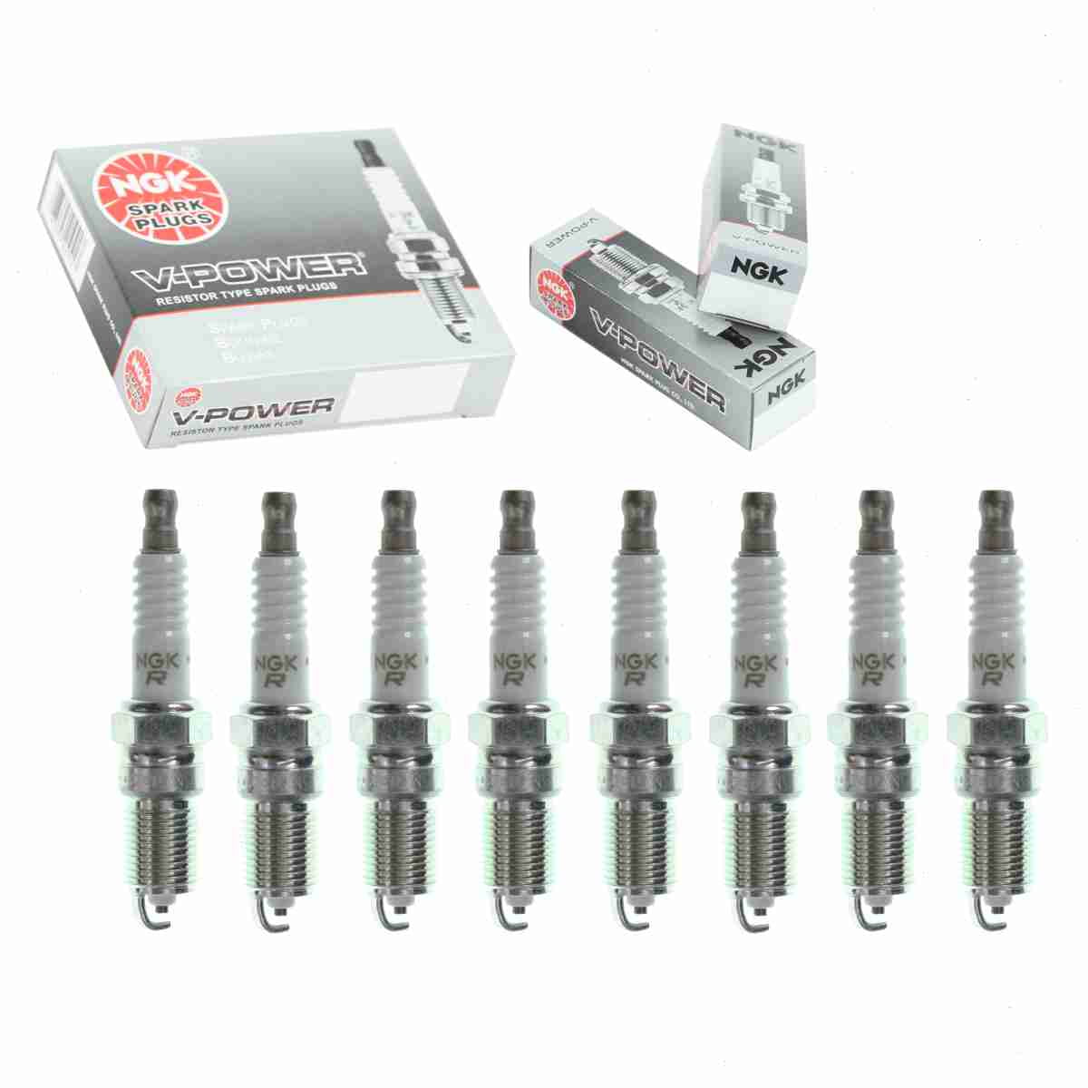 8 pc NGK 3951 V-Power Spark Plugs for 103 104 13 13C2 13S 1765268 1835108T 1835300T 1835318T 1835948T 1835974T 241-606 2R44LTS6 2R45LTS6 4013 41-600 41-601 41-606 4983 5023 5033 526 5613869 5614283