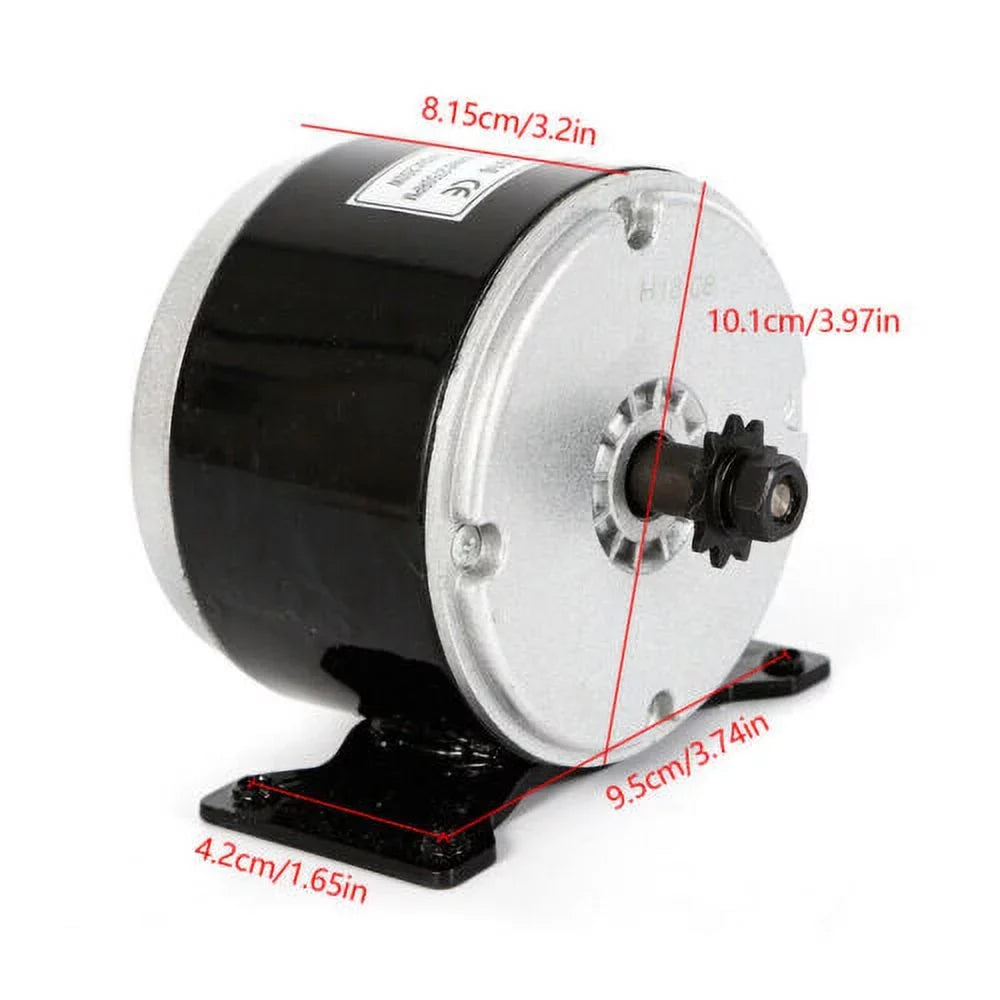 250W Electric Brush DC Motor 24V Permanent Magnet Brush Motor for Scooter Bike