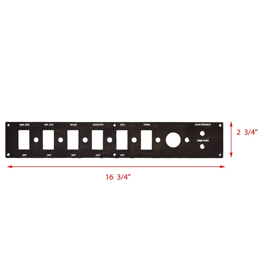 Ranger Watercraft Blank Instrument Panel 324259 | 168 Phantom 16 3/4 Inch