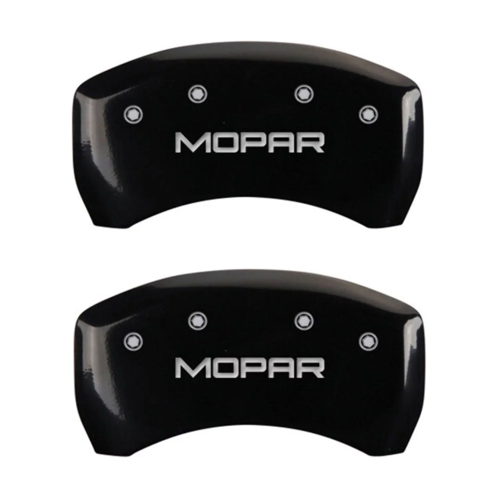 MGP 4 Caliper Wrap Engraved Front & Rear MOPAR Black finish silver ch Fits select: 2013 CHRYSLER 300, 2012 CHRYSLER 300C LIMITED