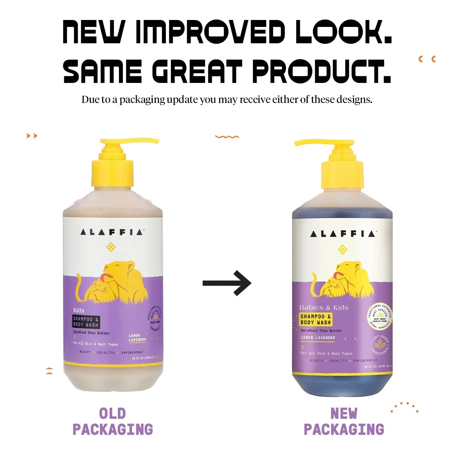 Everyday Shea Shampoo And Body Wash, Babies And Kids, Gentle And Calming Support For Soft Hair And Skin With Shea Butter, Neem, And Coconut Oil, Fair Trade, Lemon Lavender, 16 Fl Oz