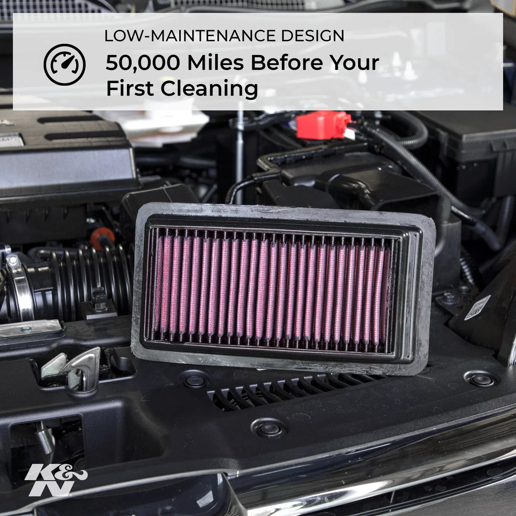 K&N Engine Air Filter: High Performance, Premium, Washable, Replacement Filter: 2019 INFINITI QX50, 33-5091