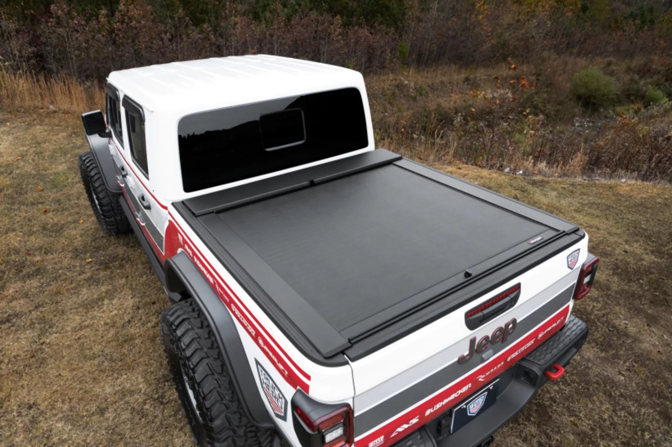 Roll-N-Lock by RealTruck M-Series Retractable Truck Bed Tonneau Wrap | LG496M | Suitable with Select 2020-2023 Jeep Gladiator w/o Trail Rail System 5' Bed (60")