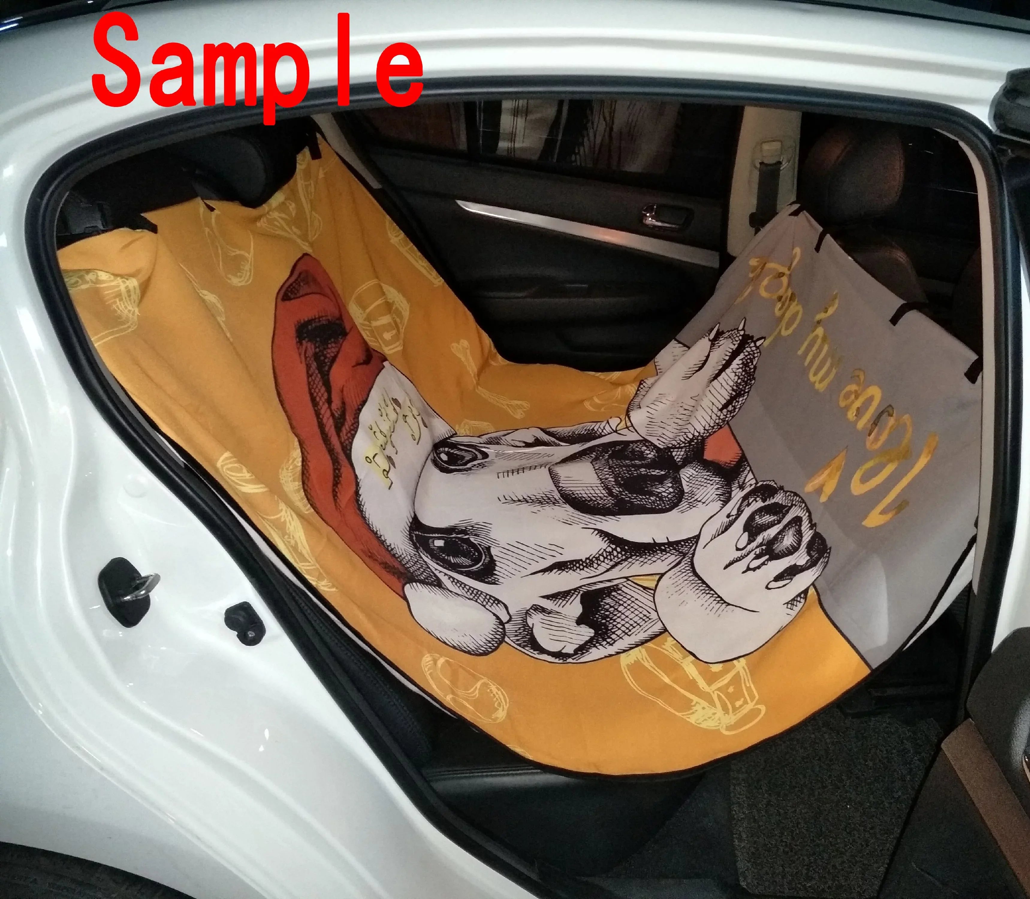 GCKG Merry christmas Dreamlike the Santa Claus Pet Car Seat Protection Dog Car Seat Mat Hammock Cargo Mat Trunk Mat For Cars Trucks and SUV 54x60 inches