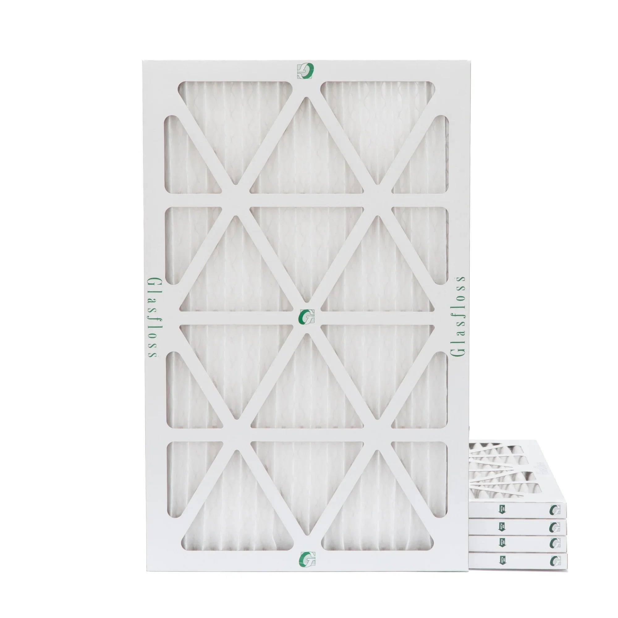16x24x1 MERV 10 Pleated HVAC Air Filters by Glasfloss. ( Quantity 5 ) Exact Size: 15-1/2 x 23-1/2 x 7/8