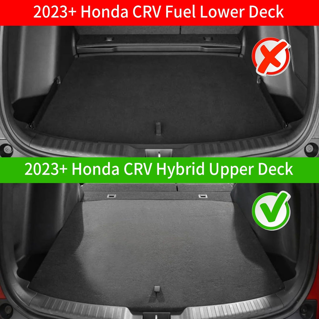 Fit 2023 2024 Honda CRV Trunk Mat Cargo Liner Trunk Liner 2023 Hybrid CR-V Accessories (Upper Deck)