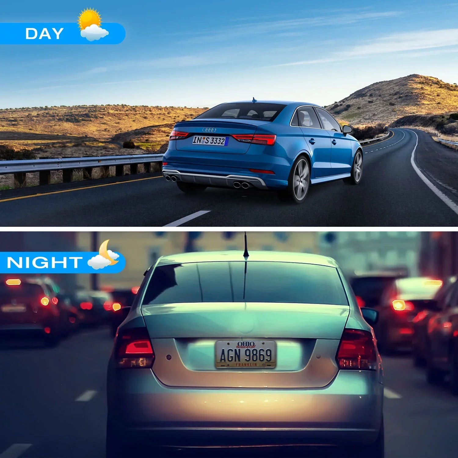 1080P Mirror Dash Cam for Cars with 10-inch IPS Full Touch Screen Waterproof Backup Camera Rear View Mirror Camera Black