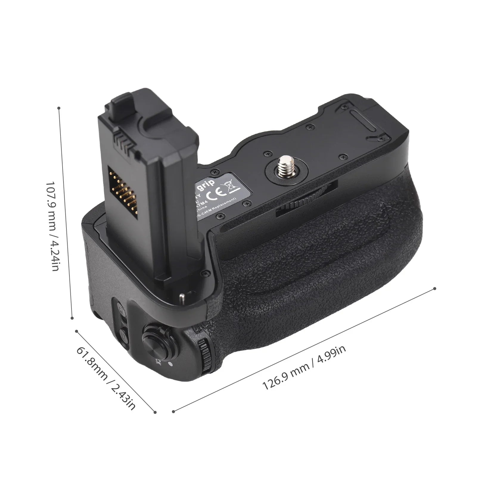 Carevas Grip Holder,Dual Battery Suitable A7rm4/ / A7siii/ A7r4/ A7m4/ A7rm4/ With A9ii/ A7r4/ A7riv/ A7rv/ A7rmv Battery Suitable With A7m4/ A7rm4/ / Suitable With A9ii/ A7siii/ A7riv/ A7rv/