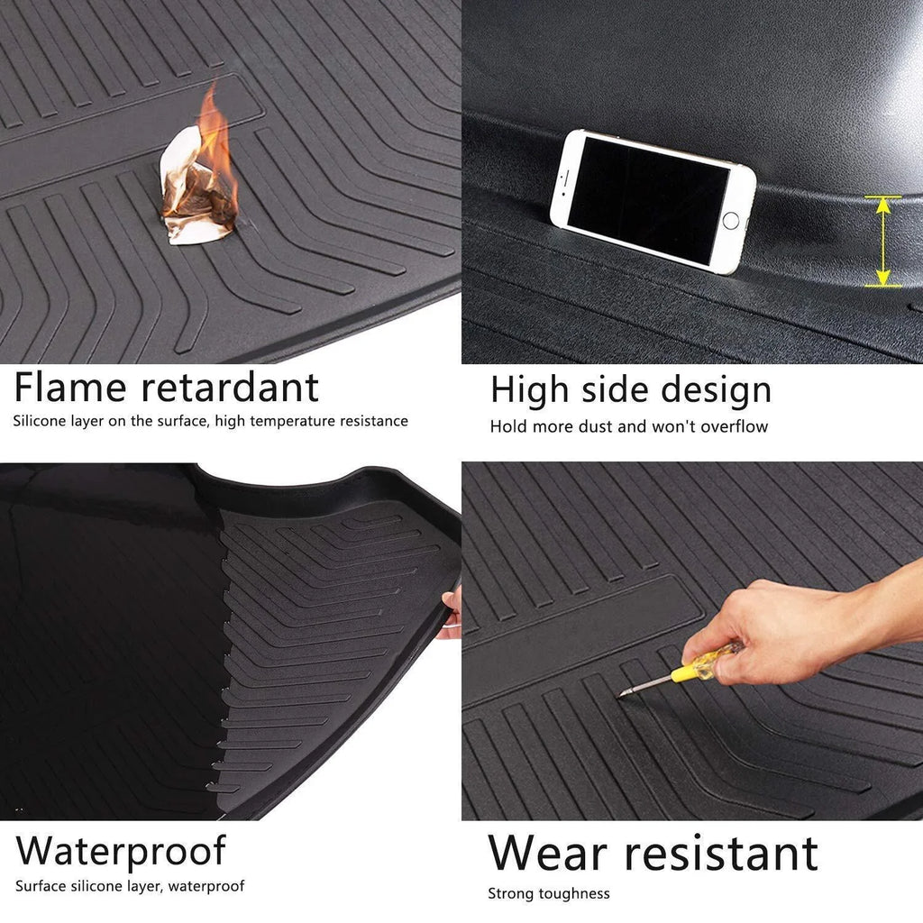 Car Rear Trunk Liner Cargo Mat Carpet for Toyota RAV4 2006-2012 Easy to Install