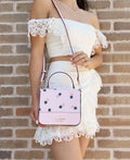 Kate Spade k7629 staci square pineapple crossbody in pink multi
