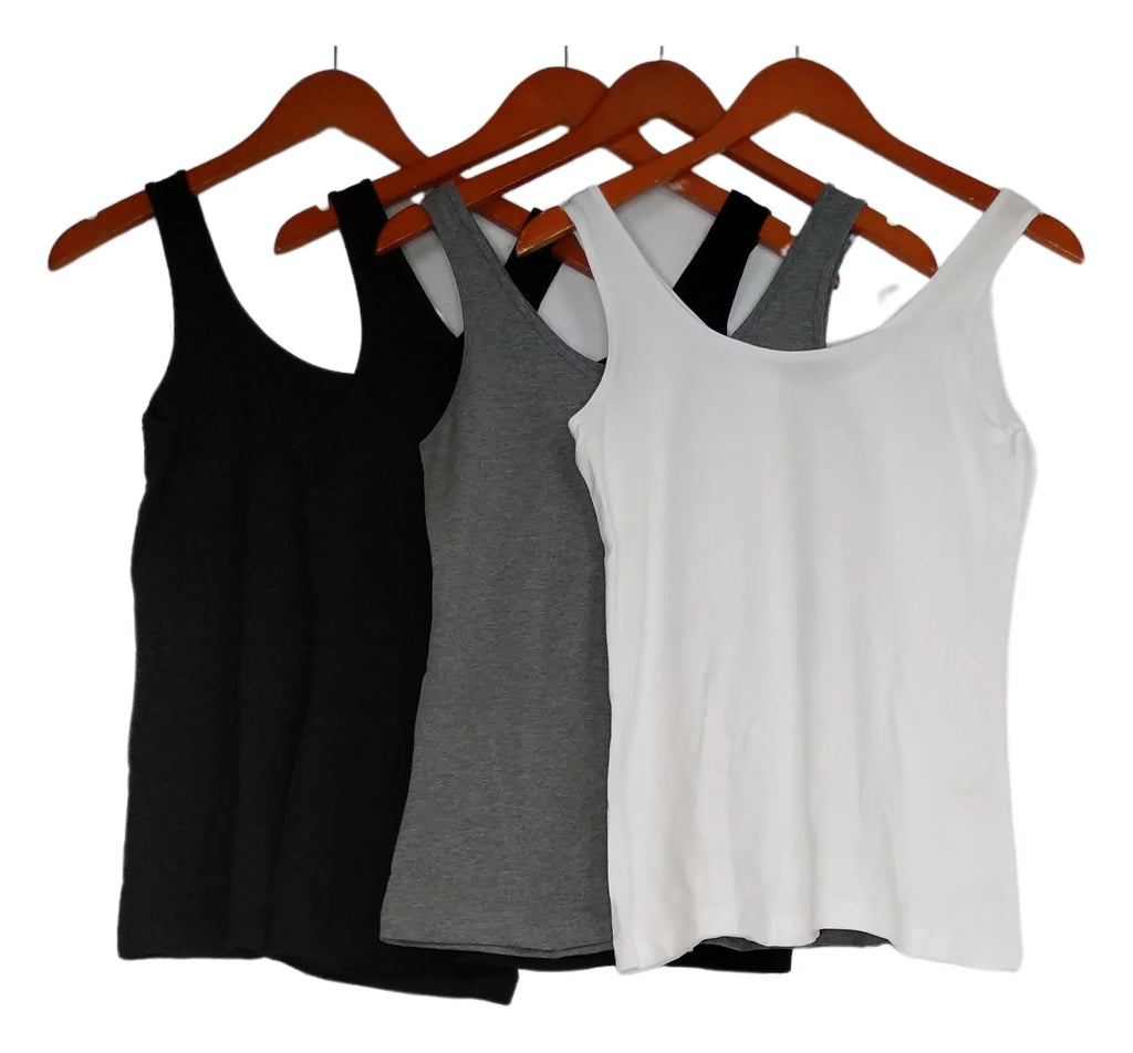 Felina Womens Reversible Tank Top, 4 Pack