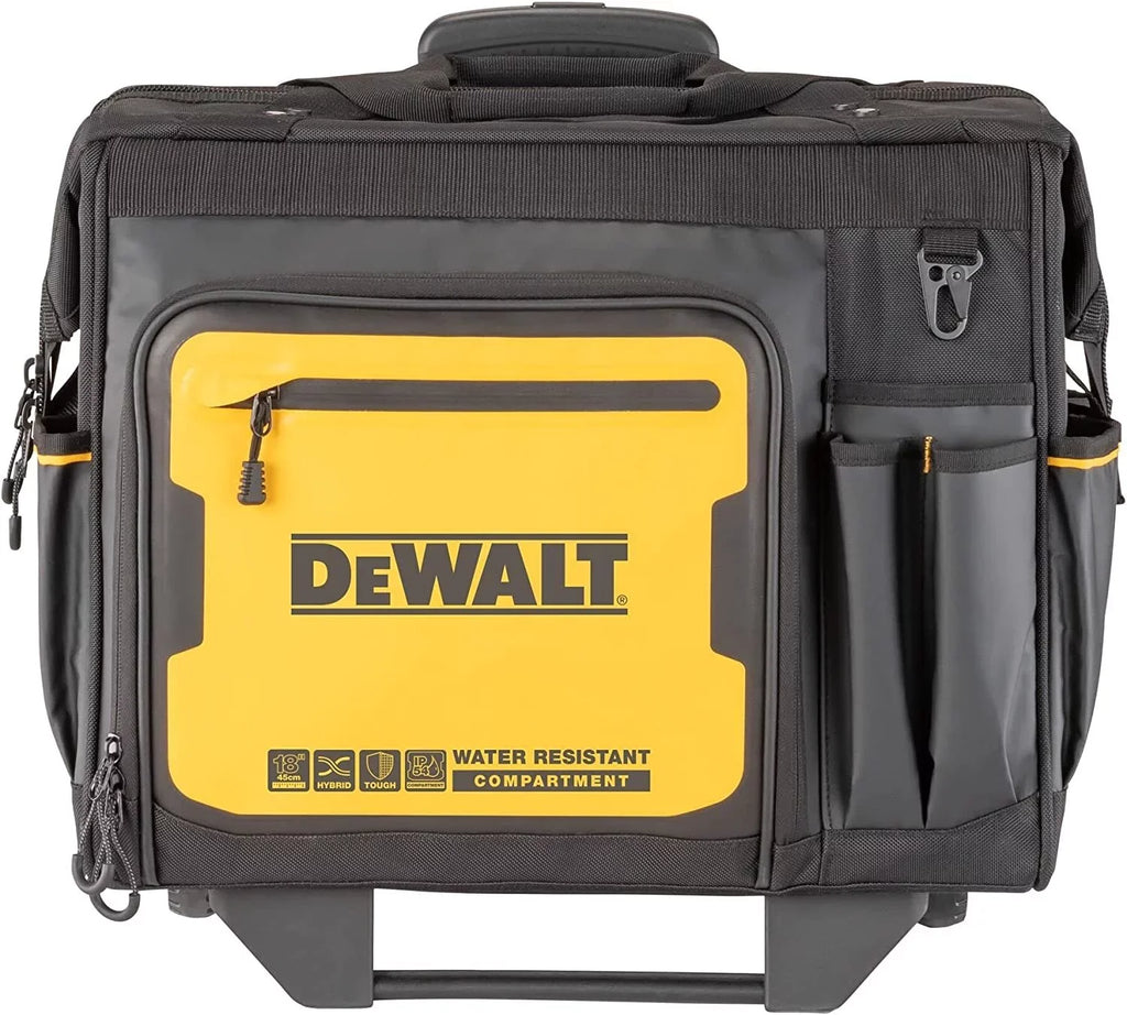 DEWALT Tool Bag with Wheels, Tool Storage and Organization, Strong and Water Impervious 18 Inch DWST560107