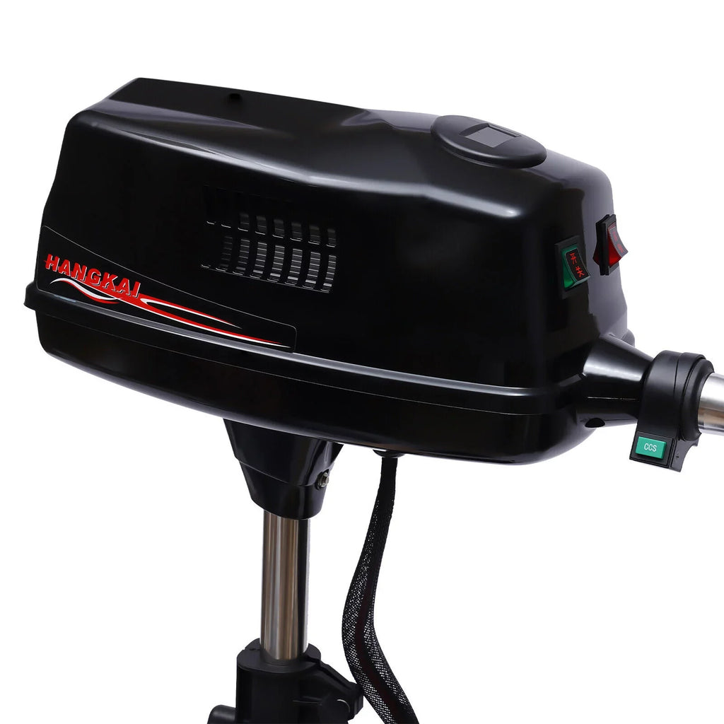 Miumaeov 10HP Electric Outboard Engine 60V 2200W Brushless Trolling Motor Jet Pump Propeller Fishing Watercraft Engine for Small Water Vehicles Inflatable Vessel Canoes Aluminum Fishing Vessel