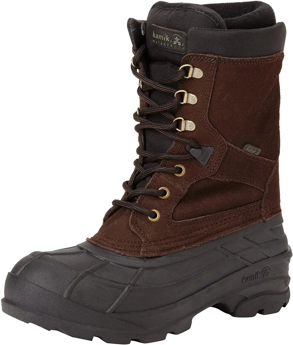Kamik Men's Nationplus Boot (8.5 D(M) US, Dark Brown)
