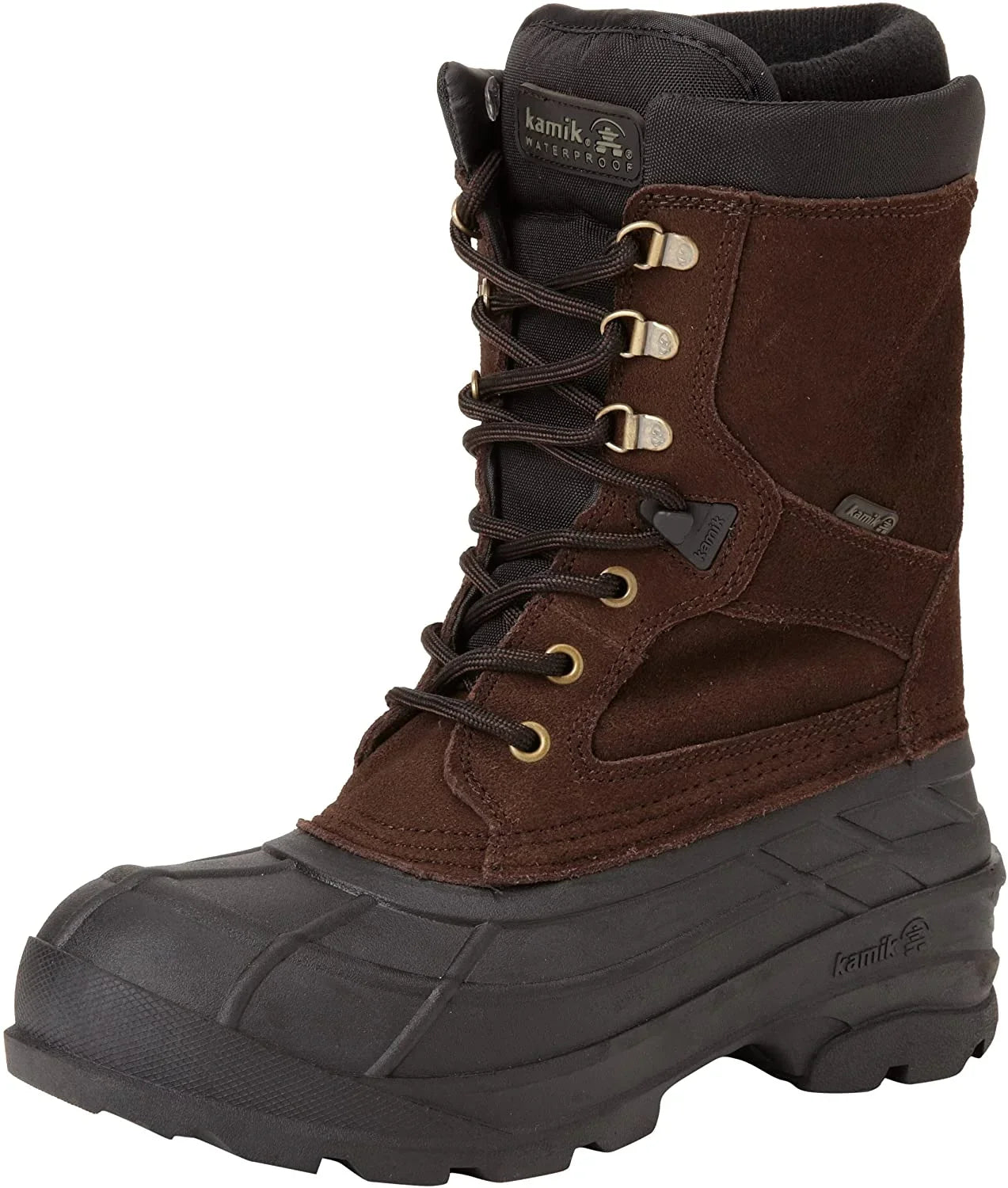 Kamik Men's Nationplus Boot (8.5 D(M) US, Dark Brown)