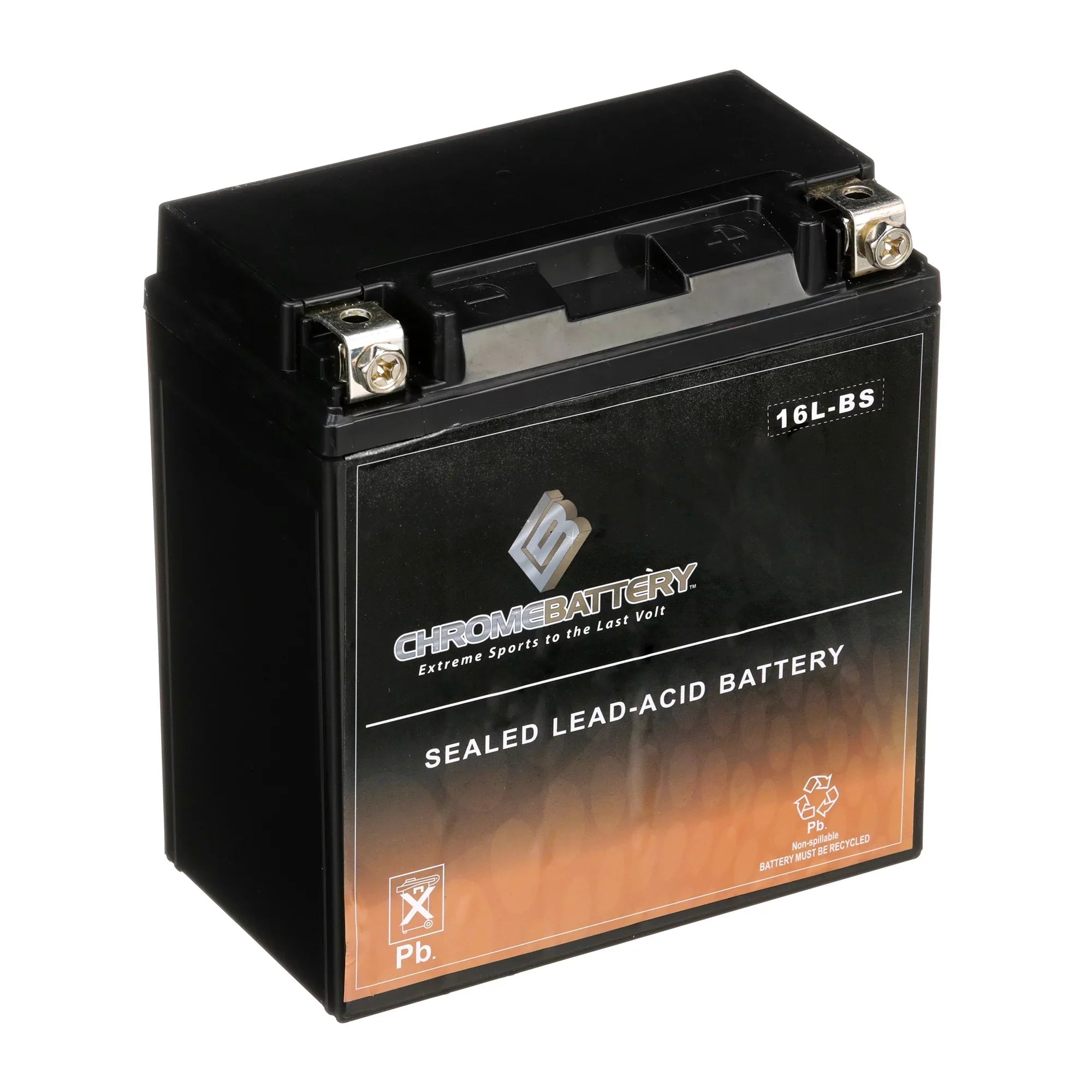 Chrome Battery YTX16L-BS (16L-BS 12 Volt,14 Ah, 230 CCA) Jet Ski Battery for Kawasaki 550cc Js550 Sx 86-'95