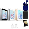 Restored Apple 7.9-inch iPad Mini 4 Wi-Fi Only 16GB Latest OS Bundle: Case, Pre-Installed Tempered Glass, Rapid Charger, Bluetooth/Wireless Airbuds By Certified 2 Day Express (Refurbished)