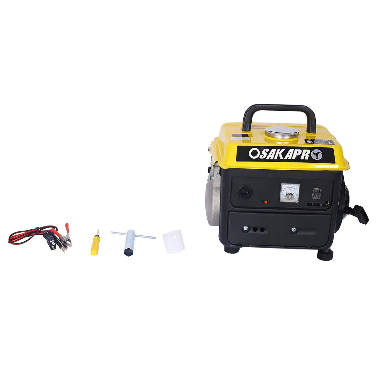 Portable Generator, 900 Watts Gas Powered Generator for Backup Home Use & Outdoors Camping Low Noise Ultra Lightweight EPA III and CARB Compliant (Black ＆ Yellow)