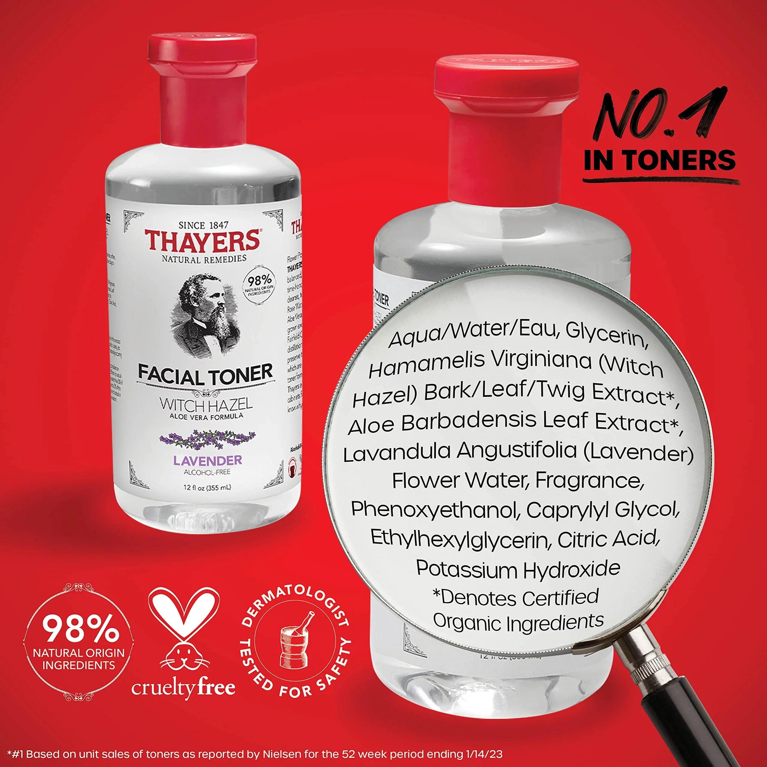 Thayers Witch Hazel with Aloe Vera Lavender - 12 fl oz