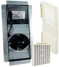 Ductless Exhaust Fan Grille Louver, Motor Metal Mount Housing (A-Pack) and Unscented Filter Cartridge - BEIGE -Complete Set