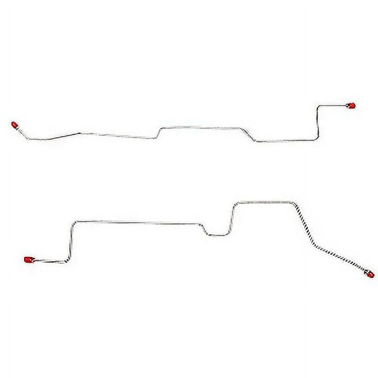 94-97 Ford Ranger with 9 inch Drums, Pickup Truck, Rear Axle Brake Line Set; Steel-TRA9842OM