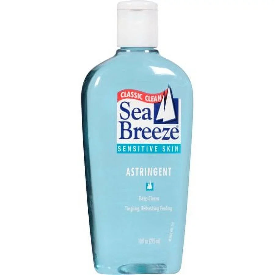Sea Breeze Fresh-Clean Astringent Sensitive Skin, 10 oz (Pack of 3)