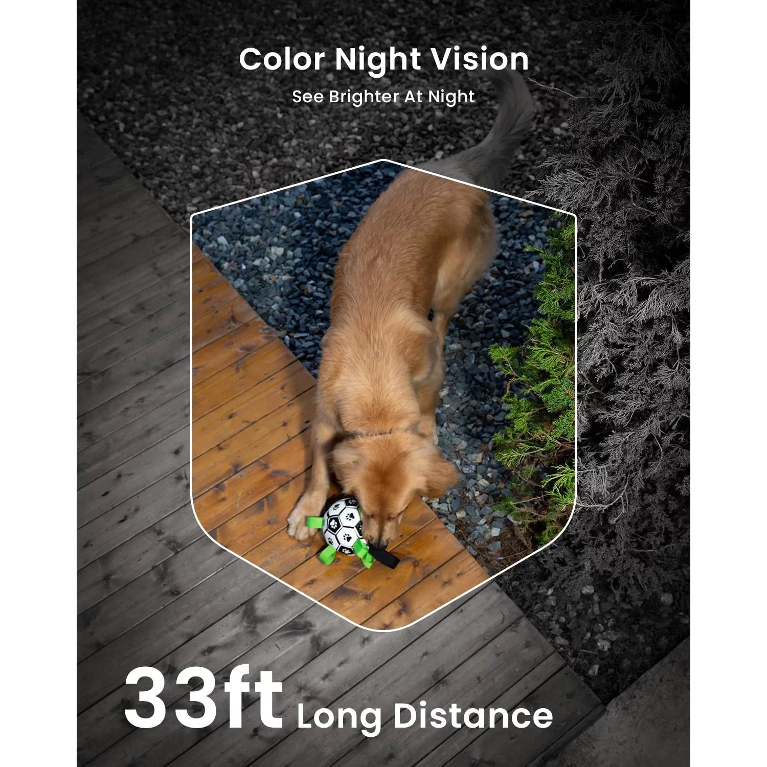 ieGeek, Wireless Security Camera, Outdoor, WiFi, Battery Powered, 2K Color Night Vision, Spotlight & Siren Wireless Camera, 2 Pack