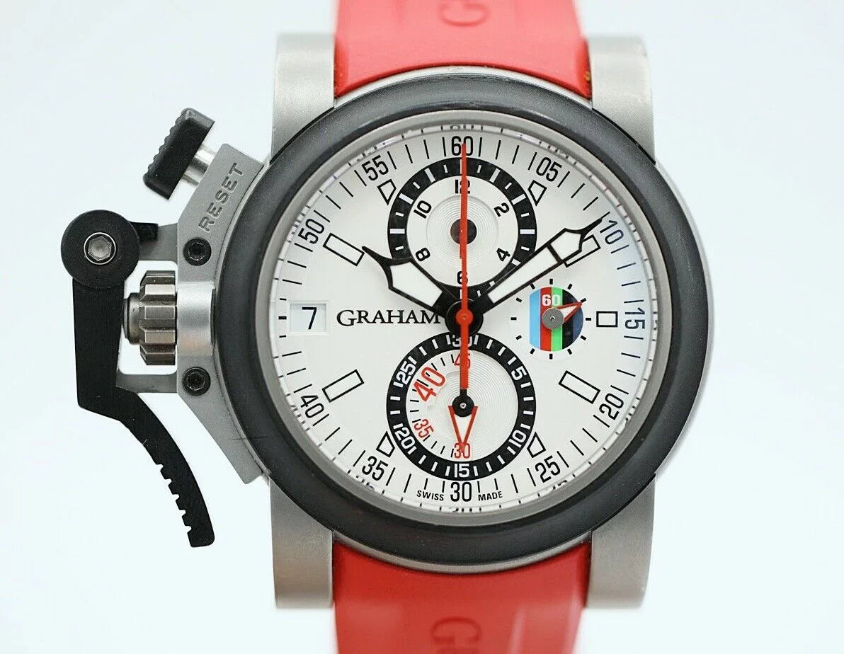 Graham RBS 6 Nations Chronofighter Oversize Referee Titanium Rubber Men's Watch