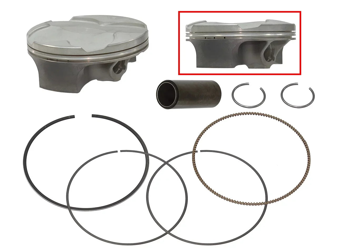 Namura Technologies FX-10054-C Piston Kit - 0.02 Oversize to 78.99, 13.9:1 Compression