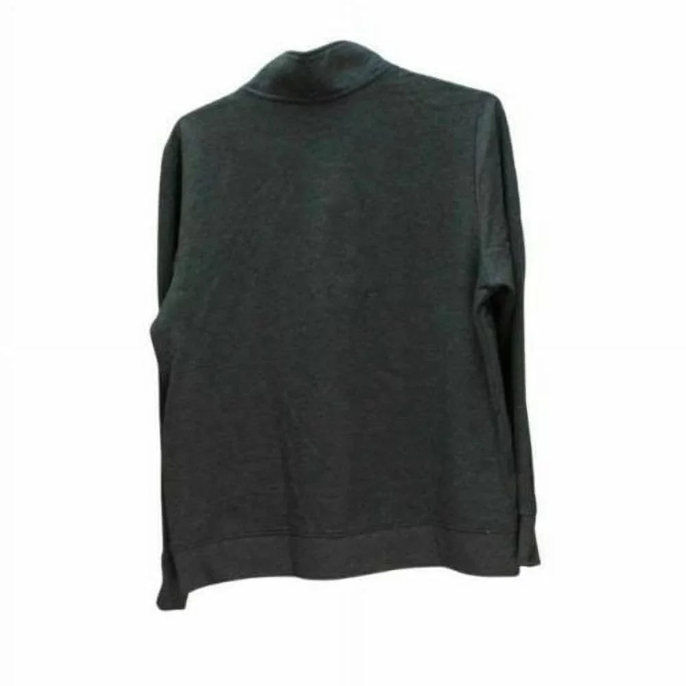 NEW!!! Eddie Bauer Women's 1/4 Zip Camp Fleece Pullover (Heather Grey & Small)